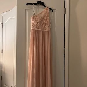 David’s Bridal One Shoulder Dress